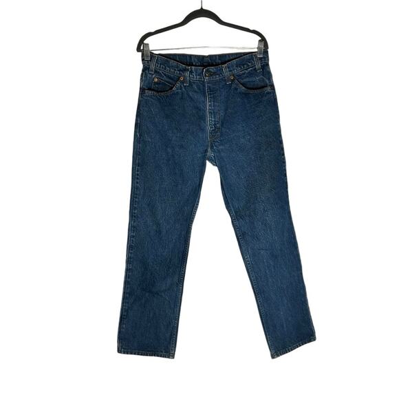 Vintage Levi’s 509 2017 Orange Tab Straight Leg Denim Blue Jeans Size 34X29 - Picture 1 of 9